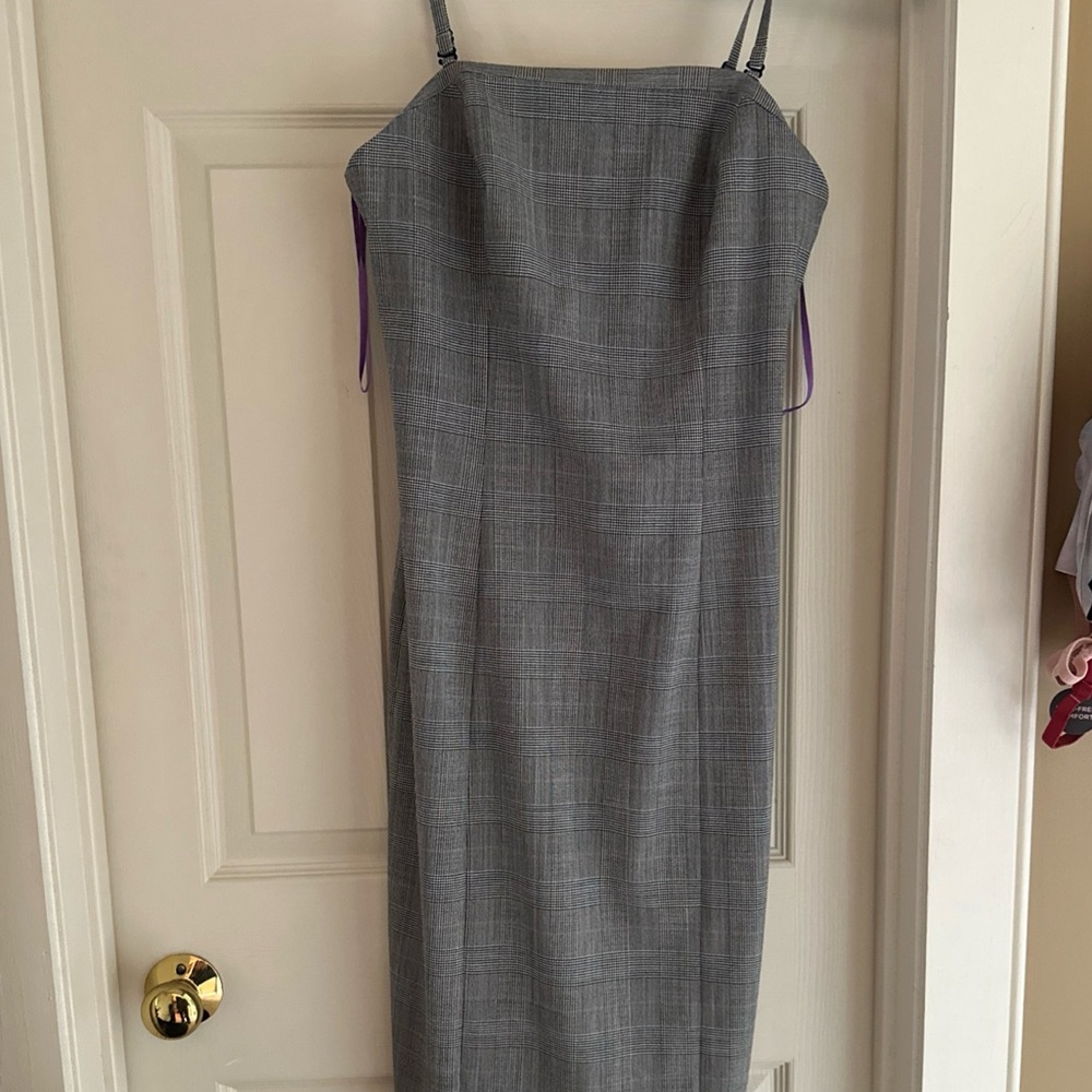 Express Stretch Convertible Pencil Dress 9/10 NEW Herringbone super flattering
